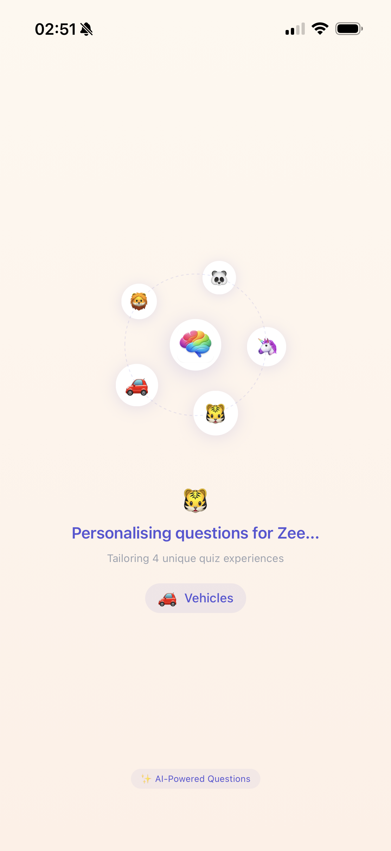 Loading Quiz
