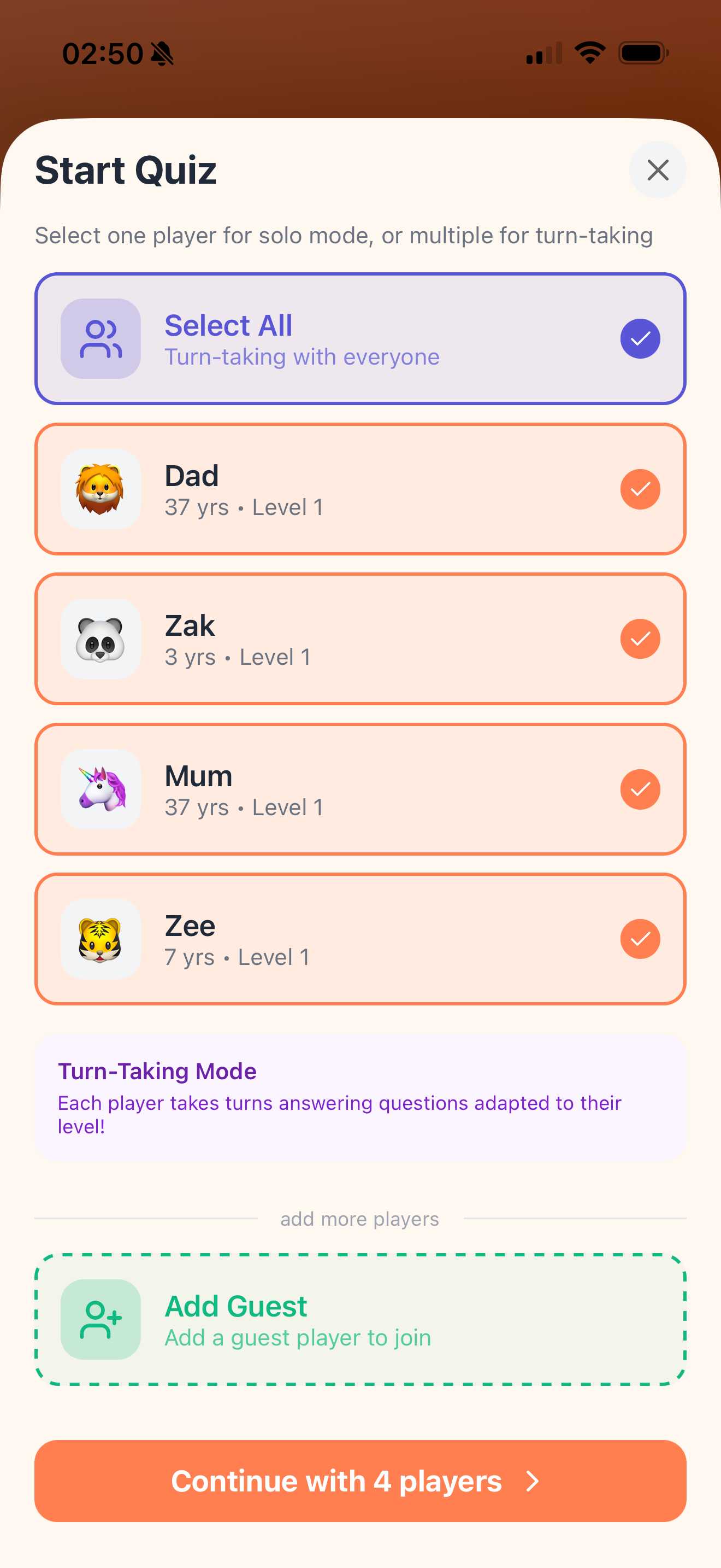 Player Select